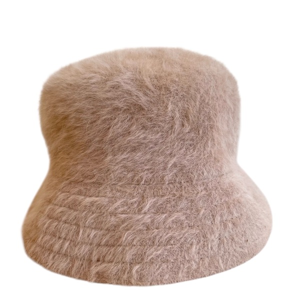 Kangol Furgora Lahinch Angora Blend Tan Bucket Hat Streetwear Casual Size M - Picture 7 of 14